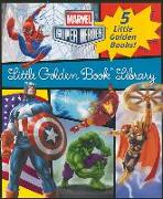 Marvel Little Golden Book Library (Marvel Super Heroes): Spider-Man, Hulk, Iron Man, Captain America, The Avengers