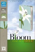 NIV, Bloom Collection Bible, Compact, Leathersoft, White/Blue, Red Letter Edition