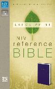 NIV, Reference Bible, Large Print, Imitation Leather, Blue, Red Letter Edition