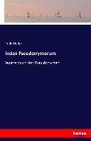 Index Pseudonymorum