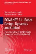 ROMANSY 21 - Robot Design, Dynamics and Control