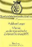 Maenner Um Die Oesterreichische Zivilprozessordnung 1895: Zusammenspiel/Soziales Ziel