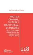 Política Criminal, Cultura y Abuso Sexual de Menores