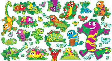 Cool Chameleons Bulletin Board