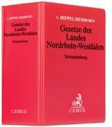 Gesetze des Landes Nordrhein-Westfalen (ohne Fortsetzungsnotierung). Inkl. 125. Ergänzungslieferung