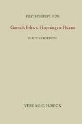 Festschrift für Gerrick Frhr. v. Hoyningen-Huene zum 70. Geburtstag