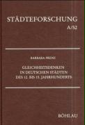 Gleichheitsdenken in deutschen Städten des 12. bis 15. Jahrhunderts