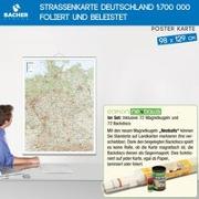 Straßenkarte Deutschland 1 : 700 000 foliert und beleistet, Edition Neoballs ( 72 Magnetkugeln 5mm "Neoballs", Set 4 x 18 Stück (grün, gelb, blau, rot) inkl. 72 Backdiscs)