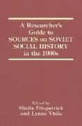 A Researcher's Guide to Sources on Soviet Social History in the 1930s