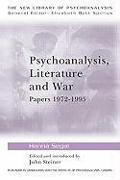 Psychoanalysis, Literature and War