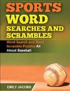 Sports Word Searches and Scrambles - Baseball