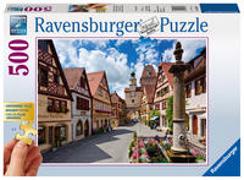 Ravensburger Puzzle 13607 - Rothenburg ob der Tauber - 500 Teile Puzzle für Erwachsene, Größere Teile für einfaches Puzzeln