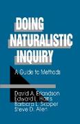 Doing Naturalistic Inquiry