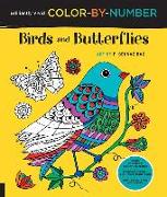 Brilliantly Vivid Color-by-Number: Birds and Butterflies