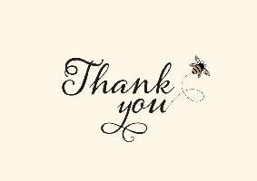 Bumblebee Boxed Thank You Notes
