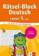 Rätsel-Block Deutsch. Lesen 1. Klasse