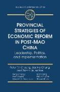 Provincial Strategies of Economic Reform in Post-Mao China