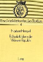 Richterleitbilder in der Weimarer Republik