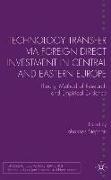 Technology Transfer via Foreign Direct Investment in Central and Eastern Europe