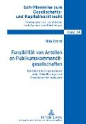 Fungibilität von Anteilen an Publikumskommanditgesellschaften