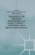 Challenges for European Management in a Global Context