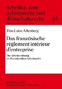 Das französische règlement intérieur d¿entreprise