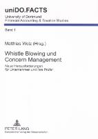 Whistle Blowing und Concern Management
