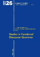 Studies in Functional Discourse Grammar