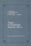 Topics in Functional Analysis 1980-81