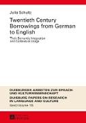 Twentieth Century Borrowings from German to English