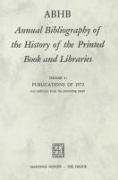 Abhb Annual Bibliography of the History of the Printed Book and Libraries