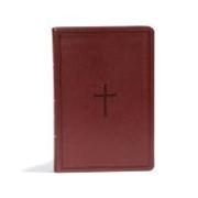 CSB Giant Print Reference Bible, Brown Leathertouch, Indexed