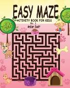 Easy Maze Activity Book for Kids - Vol. 1