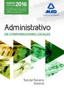 Administrativos, Corporaciones Locales. Test del temario general