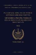 Pleadings, Minutes of Public Sittings and Documents / Mémoires, Procès-Verbaux Des Audiences Publiques Et Documents, Volume 21 (2014)