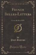 French Belles-Letters