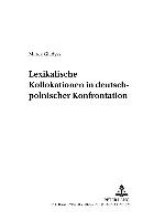 Lexikalische Kollokationen in deutsch-polnischer Konfrontation