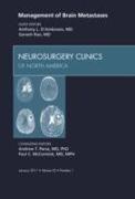 Management of Brain Metastases, an Issue of Neurosurgery Clinics: Volume 22-1