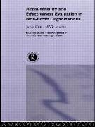 Accountability and Effectiveness Evaluation in Nonprofit Organizations