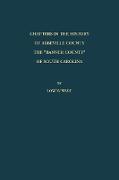 Chapters in the History of Abbeville County