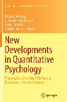 New Developments in Quantitative Psychology