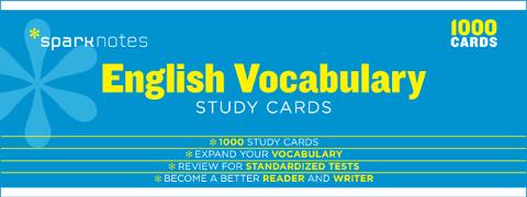 English Vocabulary Sparknotes Study Cards