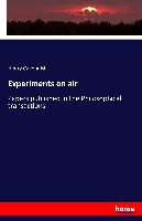 Experiments on air