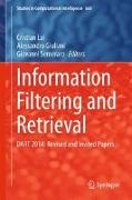Information Filtering and Retrieval