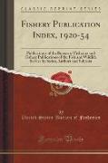 Fishery Publication Index, 1920-54