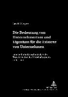 Die Bedeutung von Unternehmertum und Eigentum für die Existenz von Unternehmen