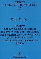 Analyse der Ernährungssituation in Bayern auf der Grundlage der Nationalen Verzehrsstudie (1985-1989) und der Bayerischen Verzehrsstudie (1995)