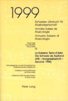 Schweizer Jahrbuch für Musikwissenschaft- Annales Suisses de Musicologie- Annuario Svizzero di Musicologia