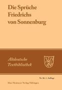 Die Sprüche Friedrichs von Sonnenburg