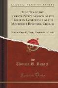 Minutes of the Twenty-Ninth Session of the Holston Conference of the Methodist Episcopal Church: Held at Maryville, Tenn,, October 11-16, 1893 (Classi